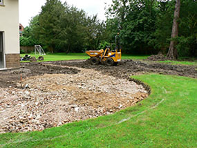 Construction of terrace