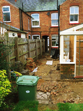 before garden redesign 2