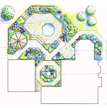 sunken garden plan