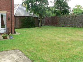 before split level garden