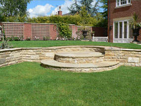 split level garden feature