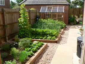 split level garden beds